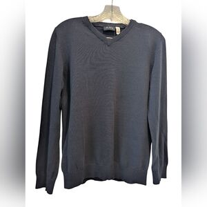 The Children's Place Kid's Navy Blue 100% Cotton V-Neck Sweater Size 14 XL *NWT